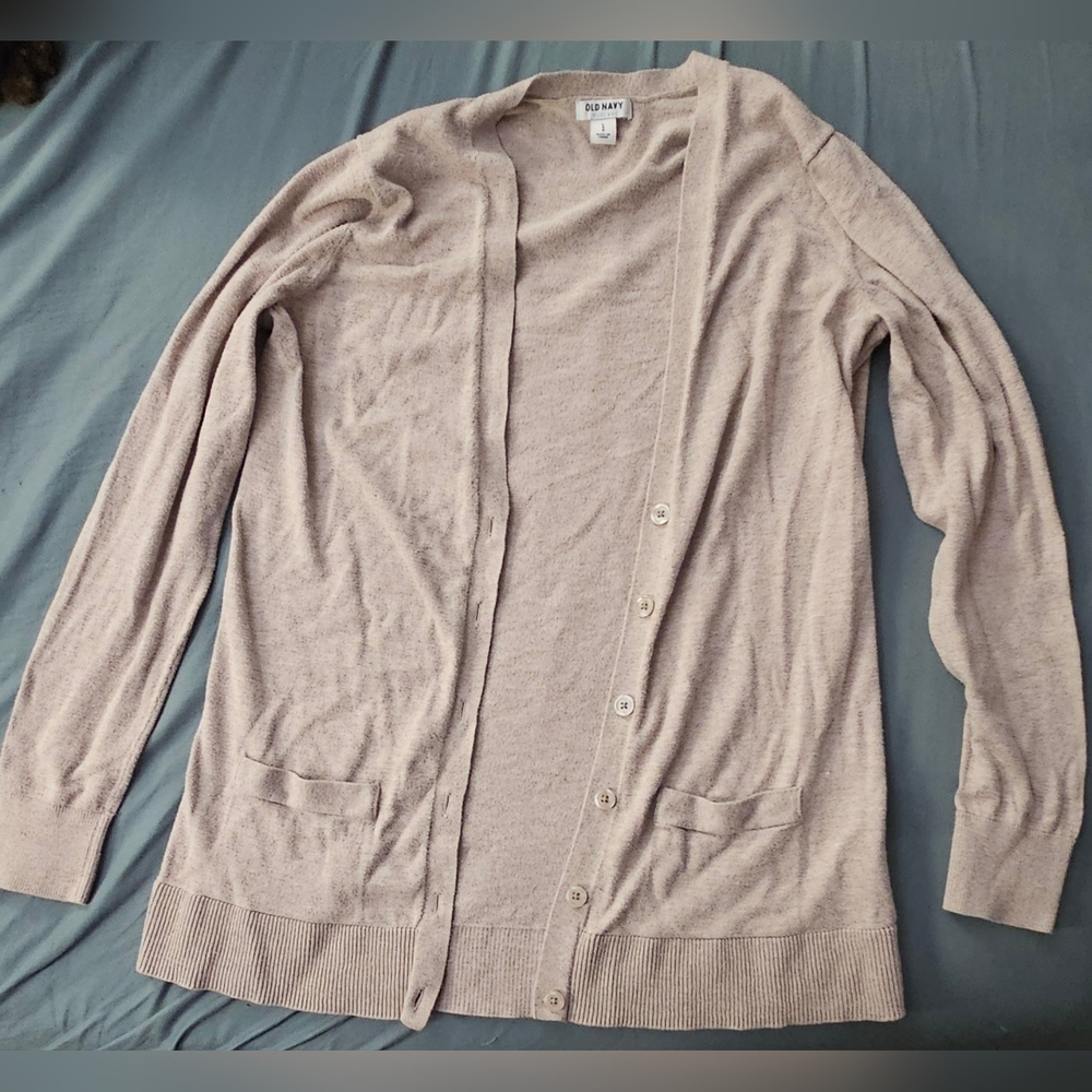 Old Navy Tan Cardigan Sweater
